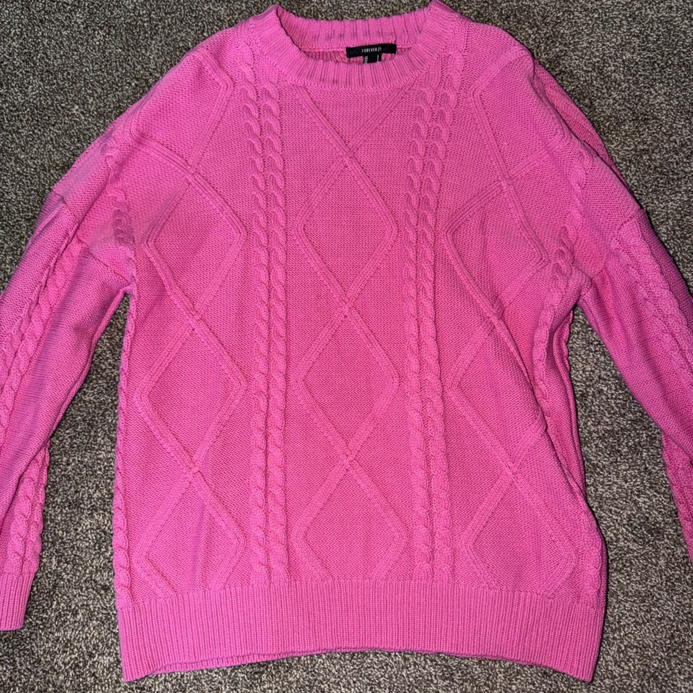 Forever 21 Fuchsia Over Sized Sweater